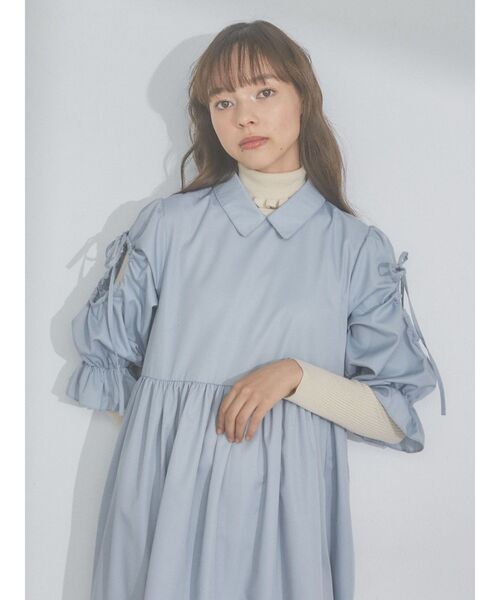 merry jenny（メリージェニー）の「リボンカットアウトワンピース（ワンピース・レディース・オフホワイト/ブルー・FREE）」の8枚目の写真