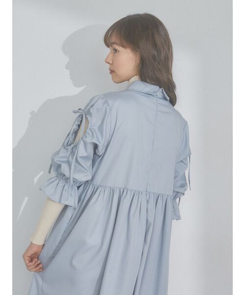 merry jenny（メリージェニー）の「リボンカットアウトワンピース（ワンピース・レディース・オフホワイト/ブルー・FREE）」の9枚目の写真