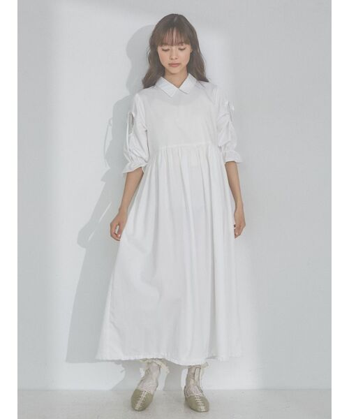 merry jenny（メリージェニー）の「リボンカットアウトワンピース（ワンピース・レディース・オフホワイト/ブルー・FREE）」の12枚目の写真