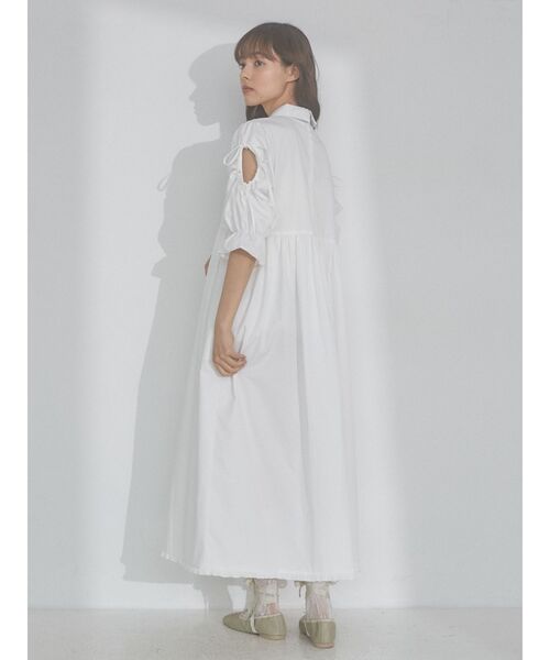 merry jenny（メリージェニー）の「リボンカットアウトワンピース（ワンピース・レディース・オフホワイト/ブルー・FREE）」の13枚目の写真