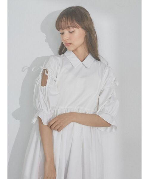 merry jenny（メリージェニー）の「リボンカットアウトワンピース（ワンピース・レディース・オフホワイト/ブルー・FREE）」の14枚目の写真