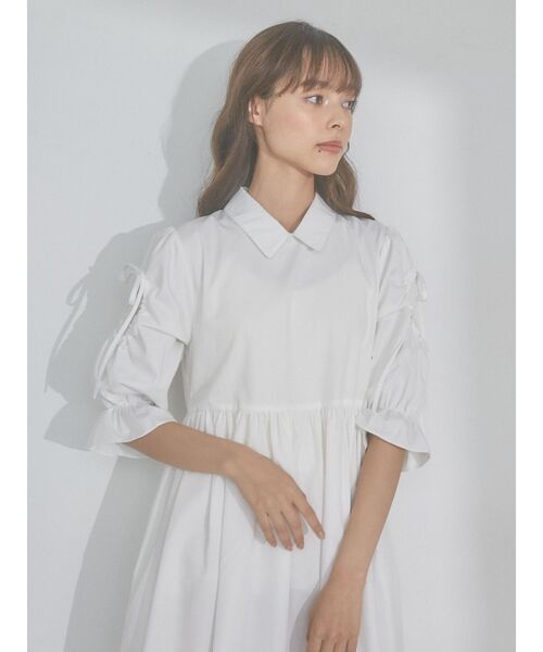 merry jenny（メリージェニー）の「リボンカットアウトワンピース（ワンピース・レディース・オフホワイト/ブルー・FREE）」の15枚目の写真