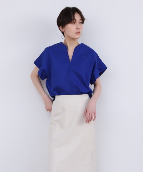 INED CLARO(イネドクラロ)の「コットンリネンブラウス【セットアップ対応】(シャツ/ブラウス・レディース・ベージュ/ブラック/ブルー・フリー)」の22枚目の写真