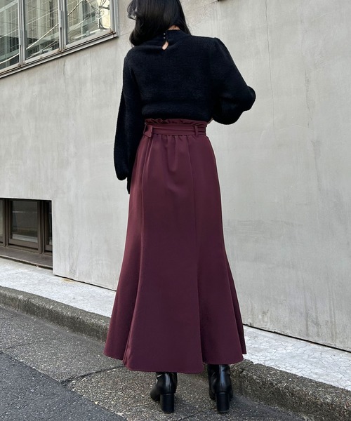 INGNI(イング)の「フェザーヤーンデコルテシアーニット(ニット/セーター・レディース・オフホワイト/ブラック/グレー系その他・M)」の14枚目の写真