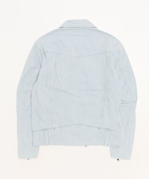 DIET BUTCHER(ダイエットブッチャー)の「DIET BUTCHER remake limited edition Rivet denim riders jacket(ライダースジャケット・メンズ・ライトインディゴブルー・MEDIUM)」の9枚目の写真