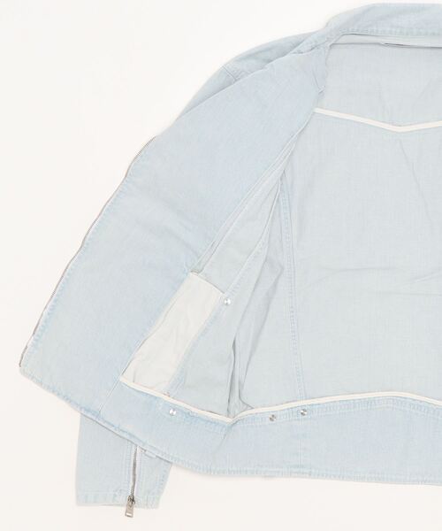 DIET BUTCHER(ダイエットブッチャー)の「DIET BUTCHER remake limited edition Rivet denim riders jacket(ライダースジャケット・メンズ・ライトインディゴブルー・MEDIUM)」の10枚目の写真