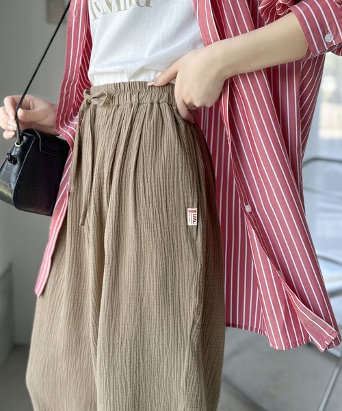 Java（ジャバ）の「《JaVa ジャバコラボ》軽やか＆リラクシー。綿100%楊柳サーカスパンツ（その他パンツ・レディース・モカ/ベージュ/ブラック・MEDIUM/SMALL/LARGE/X-LARGE）」の9枚目の写真