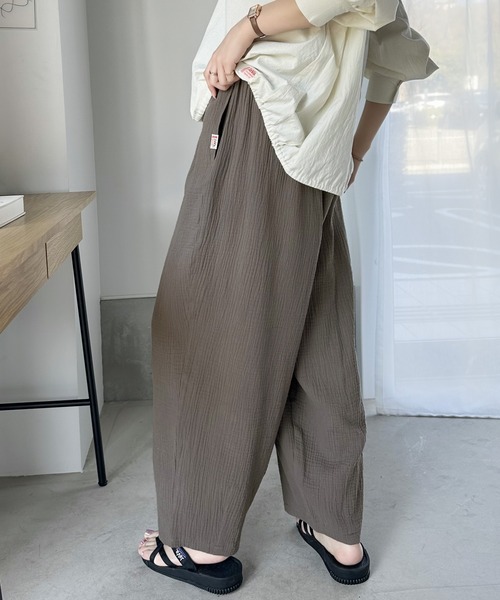 Java（ジャバ）の「《JaVa ジャバコラボ》軽やか＆リラクシー。綿100%楊柳サーカスパンツ（その他パンツ・レディース・モカ/ベージュ/ブラック・MEDIUM/SMALL/LARGE/X-LARGE）」の11枚目の写真