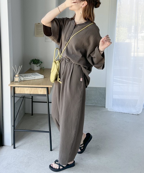 Java（ジャバ）の「《JaVa ジャバコラボ》軽やか＆リラクシー。綿100%楊柳サーカスパンツ（その他パンツ・レディース・モカ/ベージュ/ブラック・MEDIUM/SMALL/LARGE/X-LARGE）」の13枚目の写真