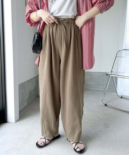 Java（ジャバ）の「《JaVa ジャバコラボ》軽やか＆リラクシー。綿100%楊柳サーカスパンツ（その他パンツ・レディース・モカ/ベージュ/ブラック・MEDIUM/SMALL/LARGE/X-LARGE）」の19枚目の写真