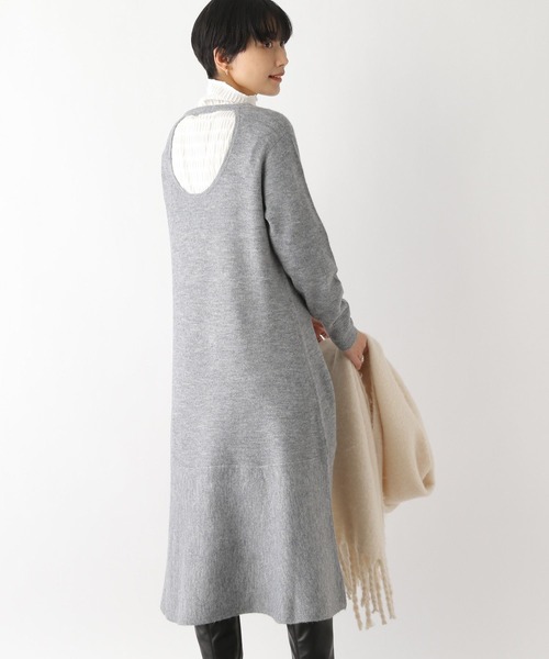 LEPSIM（レプシィム）の「7ゲージバックオープンフレアワンピース　181935（ワンピース・レディース・グレー/ピンク/ベージュ系その他・FREE）」の6枚目の写真