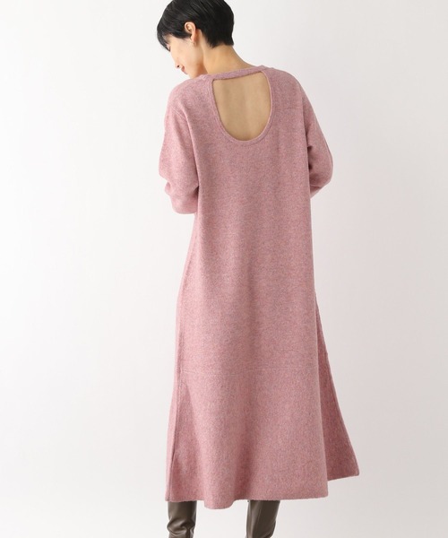 LEPSIM（レプシィム）の「7ゲージバックオープンフレアワンピース　181935（ワンピース・レディース・グレー/ピンク/ベージュ系その他・FREE）」の8枚目の写真