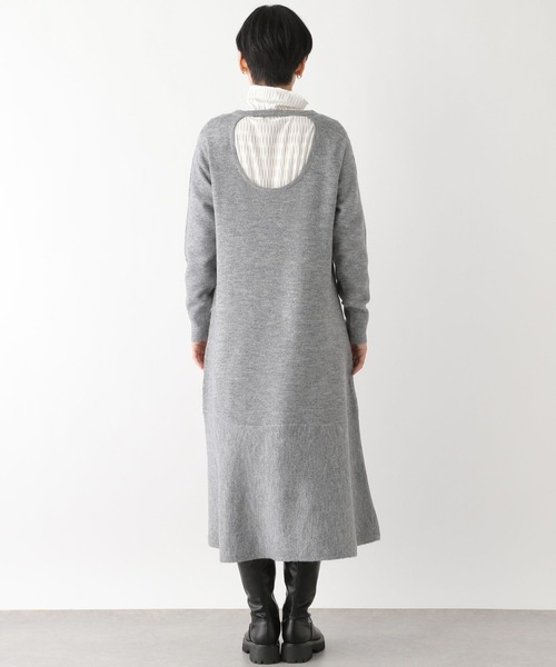 LEPSIM（レプシィム）の「7ゲージバックオープンフレアワンピース　181935（ワンピース・レディース・グレー/ピンク/ベージュ系その他・FREE）」の22枚目の写真