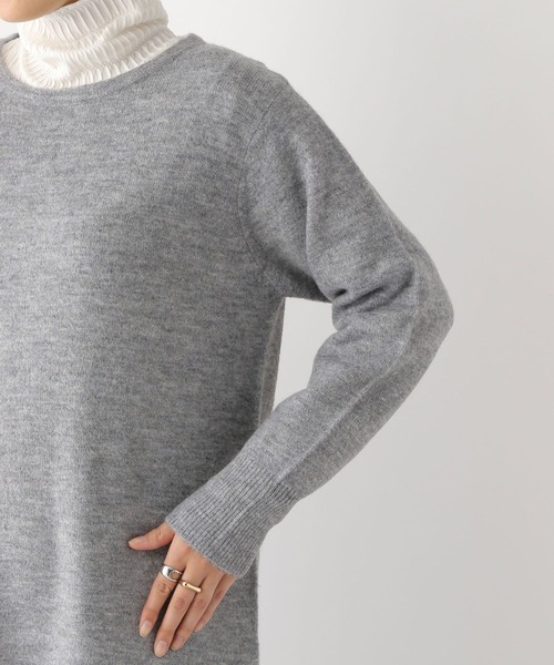 LEPSIM（レプシィム）の「7ゲージバックオープンフレアワンピース　181935（ワンピース・レディース・グレー/ピンク/ベージュ系その他・FREE）」の12枚目の写真