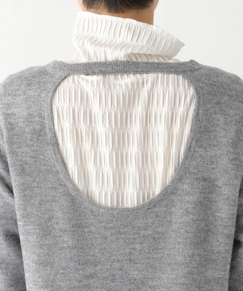 LEPSIM（レプシィム）の「7ゲージバックオープンフレアワンピース　181935（ワンピース・レディース・グレー/ピンク/ベージュ系その他・FREE）」の14枚目の写真