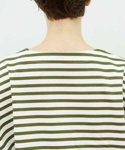 FRAPBOIS（フラボア）の「バスクボーダー カットソー（Tシャツ/カットソー・レディース・ブラック/レッド/カーキ・1/2）」の7枚目の写真