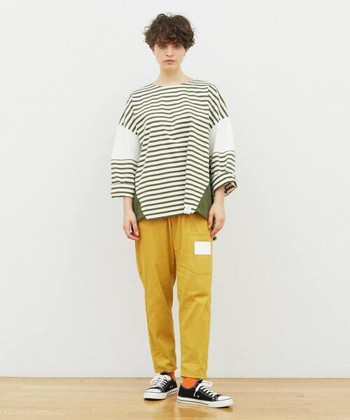 FRAPBOIS（フラボア）の「バスクボーダー カットソー（Tシャツ/カットソー・レディース・ブラック/レッド/カーキ・1/2）」の15枚目の写真