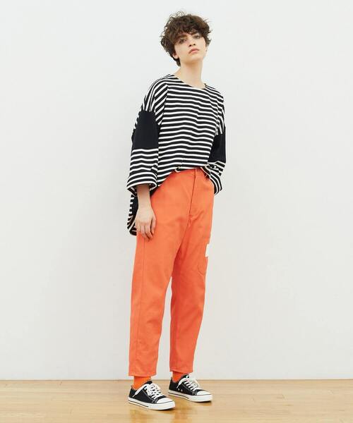 FRAPBOIS（フラボア）の「バスクボーダー カットソー（Tシャツ/カットソー・レディース・ブラック/レッド/カーキ・1/2）」の22枚目の写真