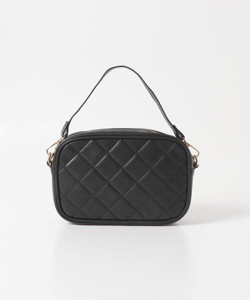 RODE SKO(ロデスコ)の「キルティングスクエアバッグ(ショルダーバッグ・レディース・オフホワイト/ブラック/ライトインディゴブルー・ONE)」の16枚目の写真