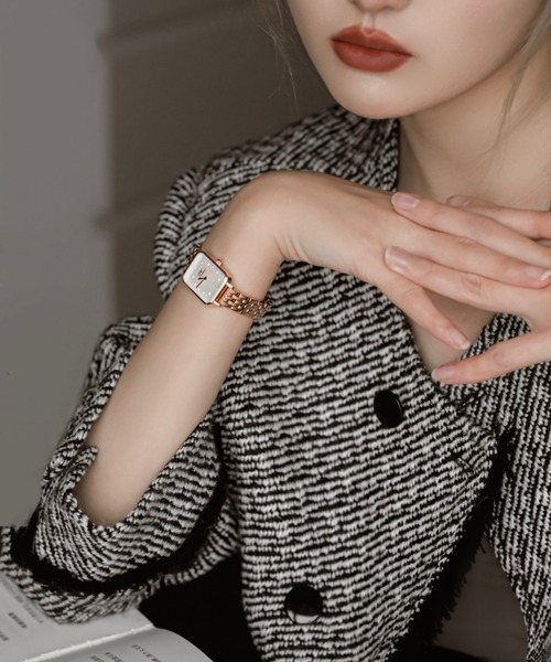 セール】Quadro Lumine 5-Link Melrose MOP（アナログ腕時計）｜Daniel