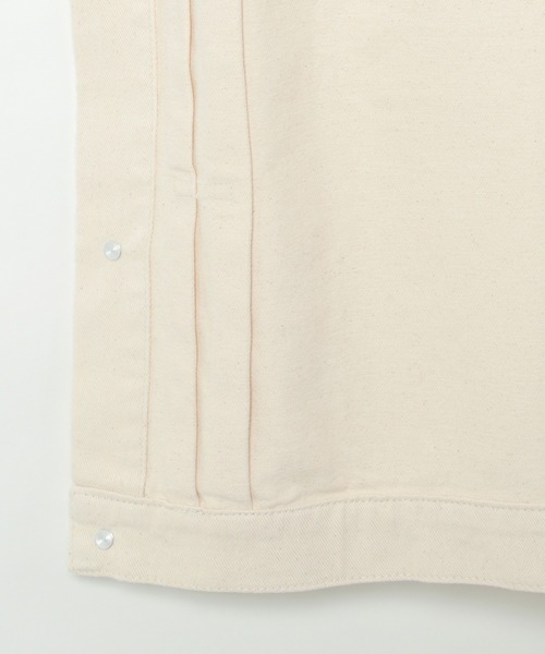 LBC(エルビーシー)の「LBC スリーブレスジャケット(デニムジャケット・レディース・オフホワイト/ネイビー・M)」の6枚目の写真