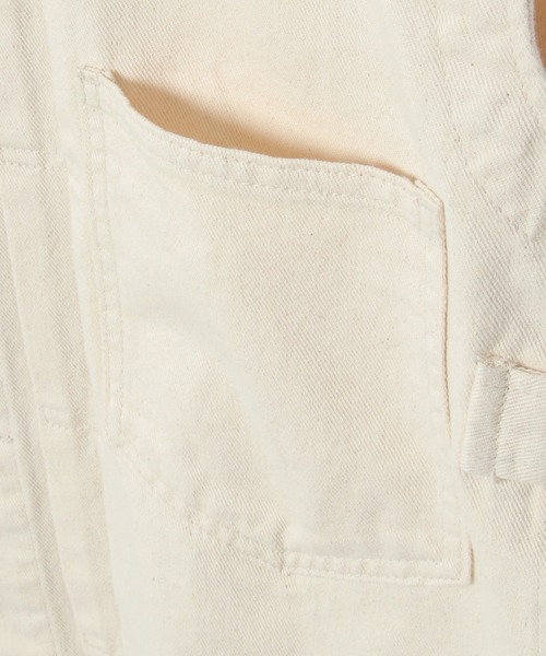 LBC(エルビーシー)の「LBC スリーブレスジャケット(デニムジャケット・レディース・オフホワイト/ネイビー・M)」の14枚目の写真