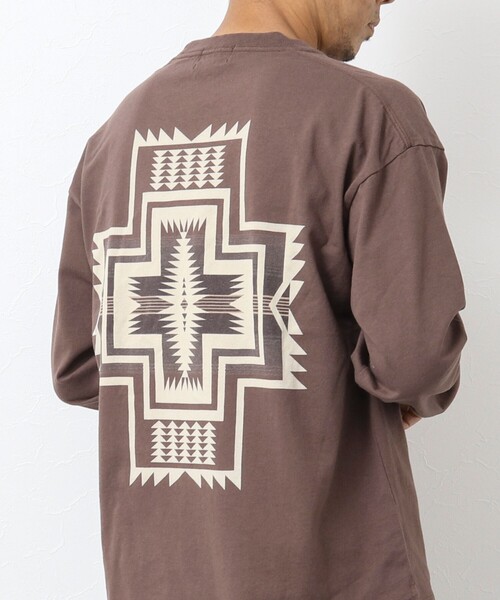 PENDLETON（ペンドルトン）の「【PENDLETON/ペンドルトン】Back Print Long Sleeve Tee 3175-1006（Tシャツ/カットソー・メンズ・オフホワイト/キナリ/グレー/ネイビー/ブラック/ライトグレー/ダークブラウン/イエロー/ホワイト系その他3/ベージュ/ホワイト系その他2・L/M）」の9枚目の写真