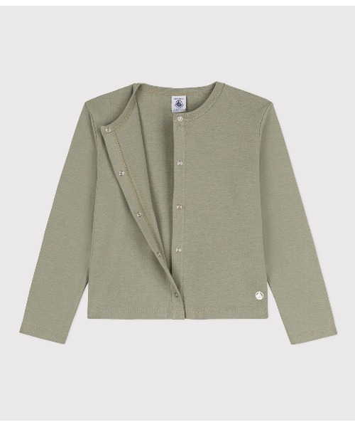 PETIT BATEAU(プチバトー)の「1x1リブ編みカーディガン(カーディガン/ボレロ・キッズ・グリーン/ブルー・6YEAR/8YEAR/10YEAR/12YEAR)」の12枚目の写真