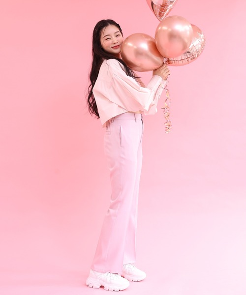 one after another NICE CLAUP(ワンアフターアナザーナイスクラップ)の「ワンポイント刺繍クロップドシャツ 2023SS(シャツ/ブラウス・レディース・オフホワイト/ピンク/ストライプ・FREE)」の21枚目の写真