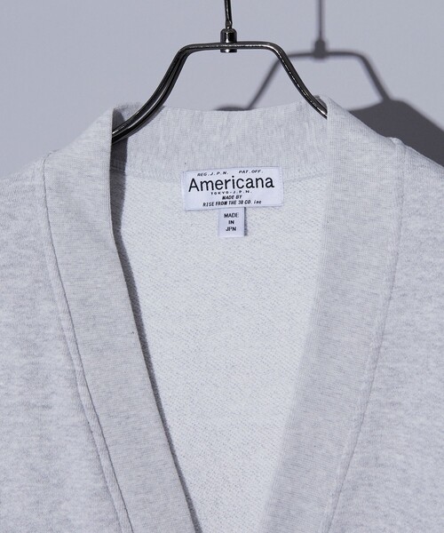 Americana◆スウェットスクールカーディガン/--/コットン/GRY AMERICANA（アメリカーナ）の「＜AMERICANA＞スウェット