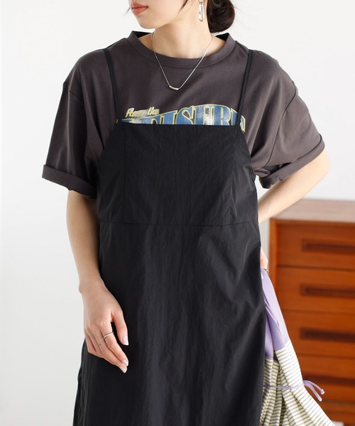 GeeRA（ジーラ）の「バルーンキャミワンピース（ワンピース・レディース・ブラック/アイボリー・MEDIUM）」の11枚目の写真