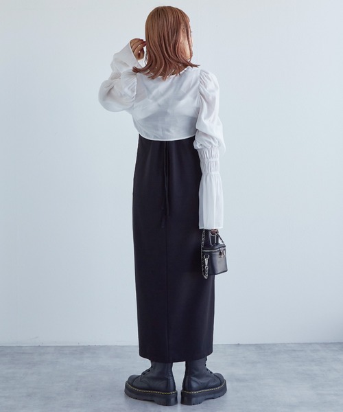 イノセントワールド　ボレロ　オフホワイト w closet（ダブルクローゼット）の「ボリュームスリーブボレロ