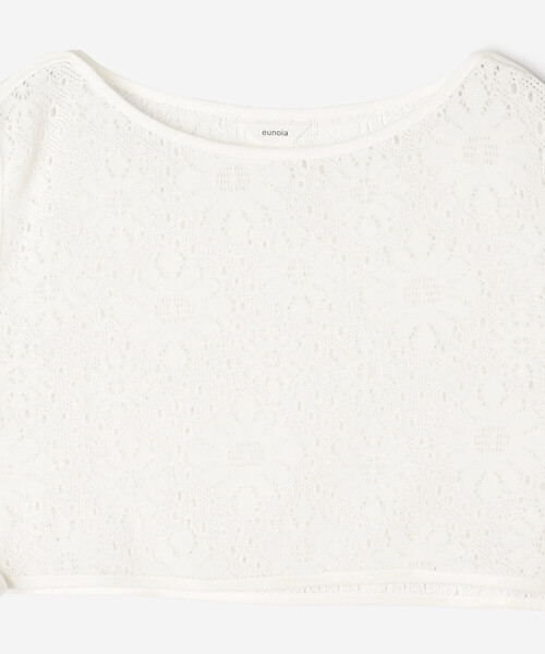 Bshop(ビショップ)の「eunoia | フラワーショートベスト WOMEN(シャツ/ブラウス・レディース・クリーム/ブラック・F)」の9枚目の写真