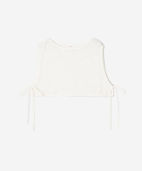 Bshop(ビショップ)の「eunoia | フラワーショートベスト WOMEN(シャツ/ブラウス・レディース・クリーム/ブラック・F)」の15枚目の写真