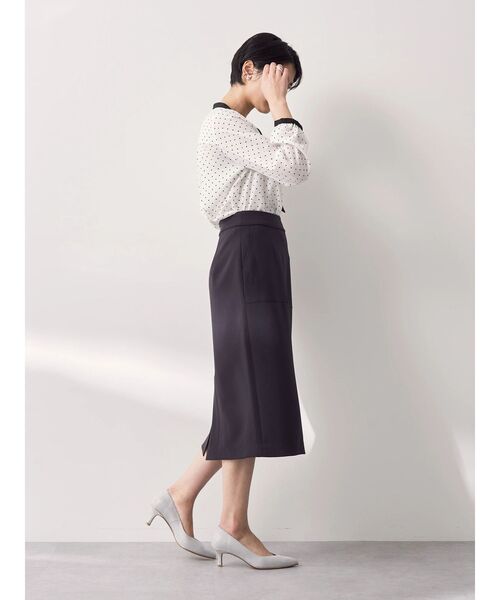 YECCA VECCA(イェッカヴェッカ)の「バックスリットナロースカート(スカート・レディース・アイボリー/ベージュ/ネイビー・S/M)」の15枚目の写真