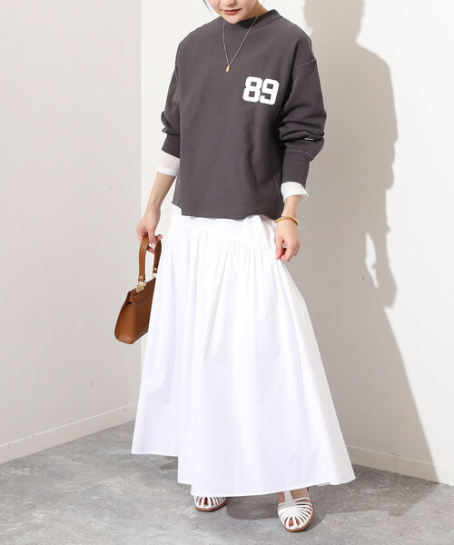 SLOBE IENA（スローブイエナ）の「【Champion / チャンピオン】 クルーネックスウェット（スウェット・レディース・サックスブルー/チャコールグレー・FREE）」の6枚目の写真