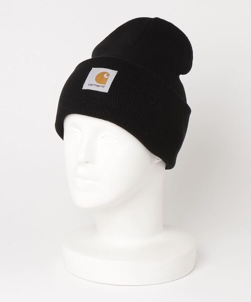 Carhartt WIP（カーハートダブリューアイピー）の「【Carhartt WIP / カーハートダブリューアイピー】ACRYLIC WATCH HAT（ニットキャップ/ビーニー・メンズ・ライトブラウン/レンガ/ブラック・FREE）」の2枚目の写真
