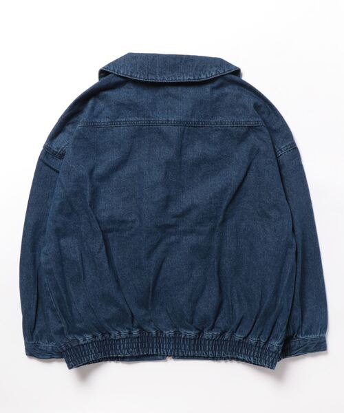 axes femme(アクシーズファム)の「オーバーシルエットデニムジャケット(デニムジャケット・レディース・ブラック/ワンウォッシュ/インディゴブルー・FREE)」の5枚目の写真