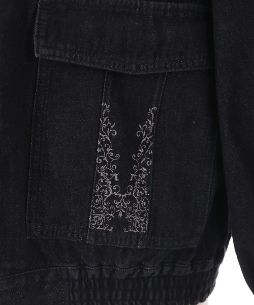 axes femme(アクシーズファム)の「オーバーシルエットデニムジャケット(デニムジャケット・レディース・ブラック/ワンウォッシュ/インディゴブルー・FREE)」の20枚目の写真