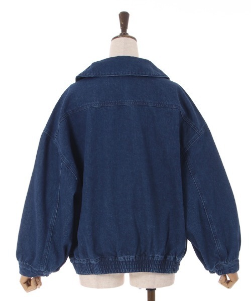axes femme(アクシーズファム)の「オーバーシルエットデニムジャケット(デニムジャケット・レディース・ブラック/ワンウォッシュ/インディゴブルー・FREE)」の15枚目の写真