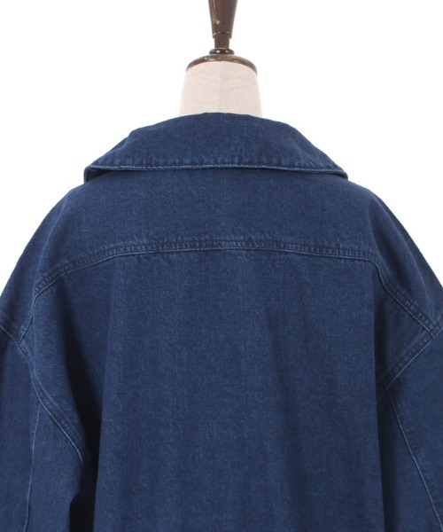 axes femme(アクシーズファム)の「オーバーシルエットデニムジャケット(デニムジャケット・レディース・ブラック/ワンウォッシュ/インディゴブルー・FREE)」の10枚目の写真