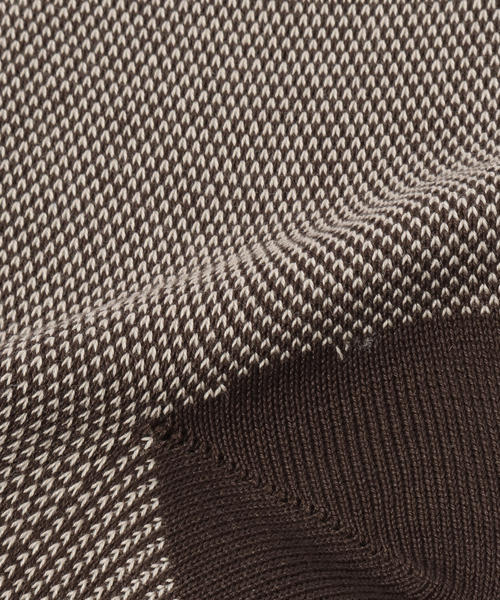 EDIFICE（エディフィス）の「バーズアイ ソックス（ソックス/靴下・メンズ・ブルー/チャコールグレー/ブラウン系その他・FREE）」の5枚目の写真