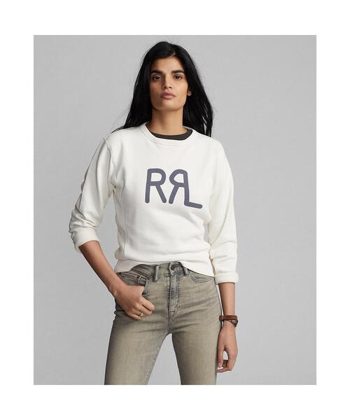 RRL(ダブル アール エル)の「ロゴ フレンチ テリー クルーネック スウェットシャツ(スウェット・レディース・ナチュラル・1/2/3/4)」の12枚目の写真