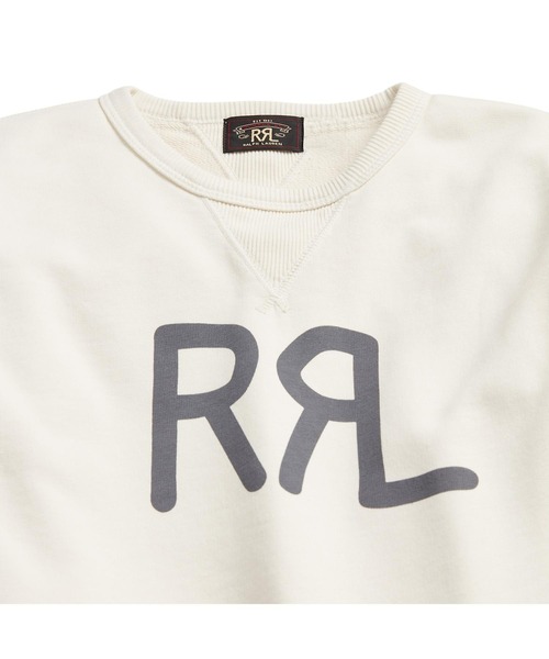 RRL(ダブル アール エル)の「ロゴ フレンチ テリー クルーネック スウェットシャツ(スウェット・レディース・ナチュラル・1/2/3/4)」の9枚目の写真