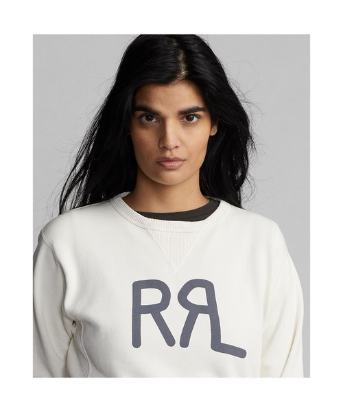 RRL(ダブル アール エル)の「ロゴ フレンチ テリー クルーネック スウェットシャツ(スウェット・レディース・ナチュラル・1/2/3/4)」の5枚目の写真