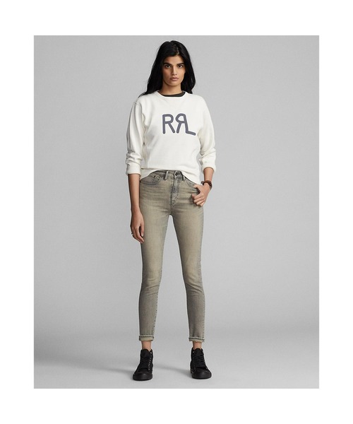 RRL(ダブル アール エル)の「ロゴ フレンチ テリー クルーネック スウェットシャツ(スウェット・レディース・ナチュラル・1/2/3/4)」の3枚目の写真