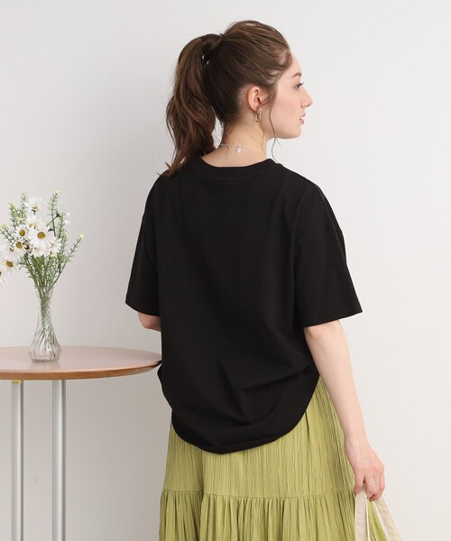 DRESKIP（ドレスキップ）の「◆【遮熱/接触冷感/UVカット】AIR SHIELRD オーバーサイズTシャツ（Tシャツ/カットソー・レディース・グリーン/パープル/ブラック/オフホワイト/ホワイト系5・02/03/04）」の17枚目の写真