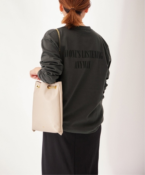 JOURNAL STANDARD（ジャーナルスタンダード）の「《追加6》ロゴロングTシャツ（Tシャツ/カットソー・レディース・ブラック系その他/ホワイト・FREE）」の9枚目の写真