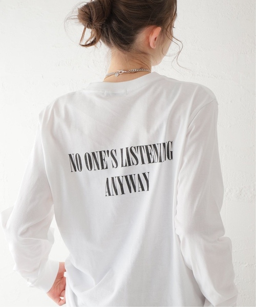 JOURNAL STANDARD（ジャーナルスタンダード）の「《追加6》ロゴロングTシャツ（Tシャツ/カットソー・レディース・ブラック系その他/ホワイト・FREE）」の5枚目の写真