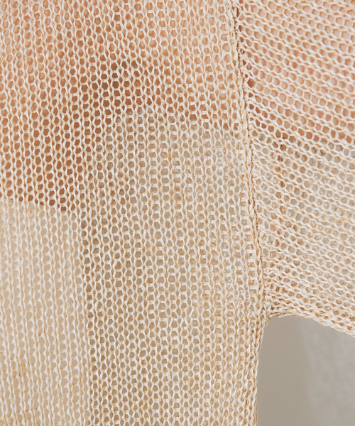 Rouge vif（ルージュヴィフ）の「ペーパーニットシアープルオーパー（ニット/セーター・レディース・ベージュ/ブラック・フリー）」の17枚目の写真